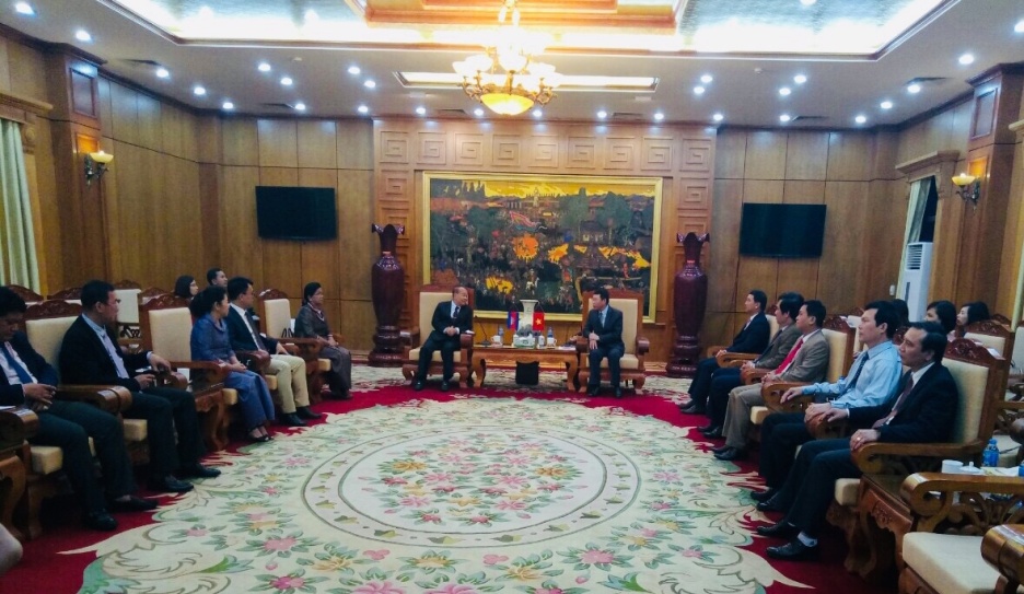 Đoàn Bộ Lễ nghi và Tôn giáo Vương quốc Campuchia  thăm tỉnh Bắc Giang